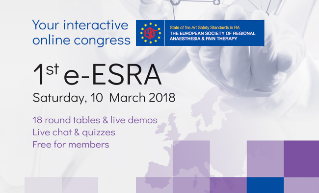 The first e-ESRA online congress