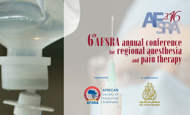 The 6th AFSRA annual Conference of Regional Anesthesia and Pain Therapy